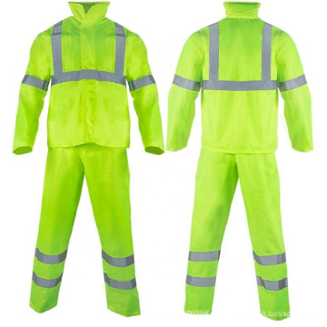 Alta visibilidad de alta visibilidad, desgaste, uniforme impermeable